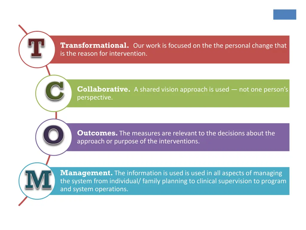 transformational our work is focused