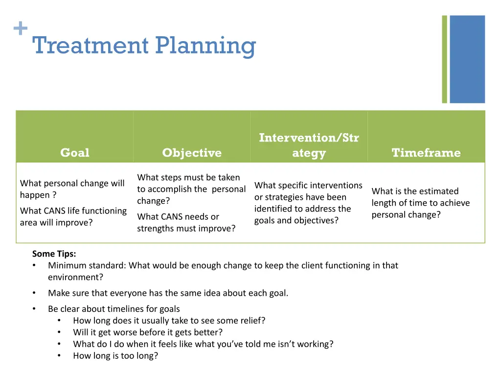 treatment planning