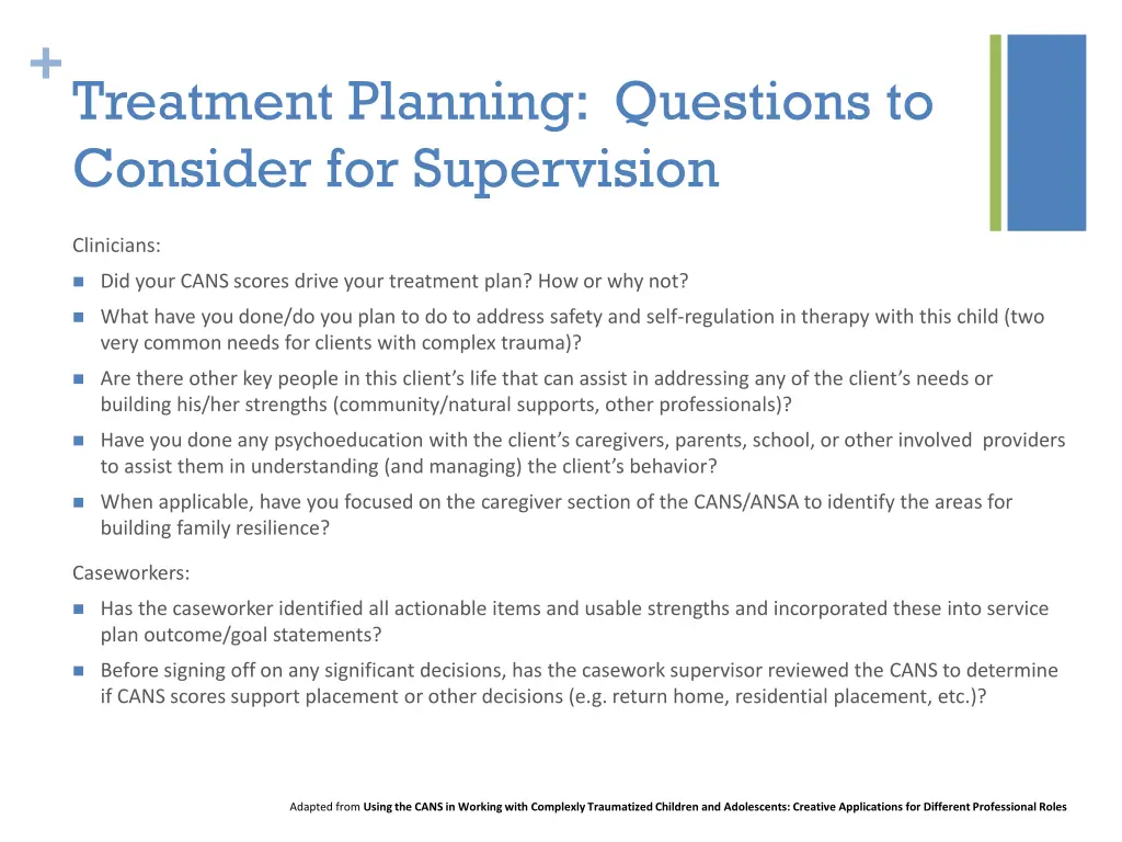 treatment planning questions to consider