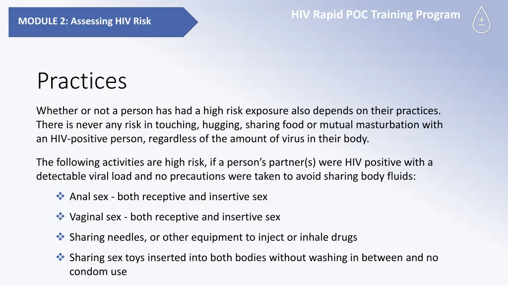 hiv rapid poc training program 10