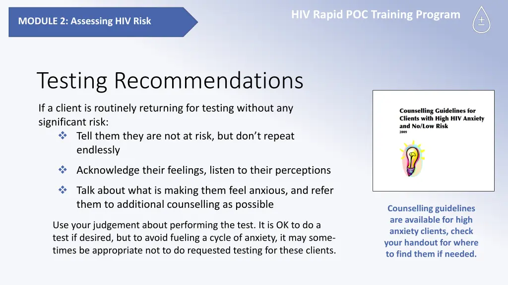 hiv rapid poc training program 25