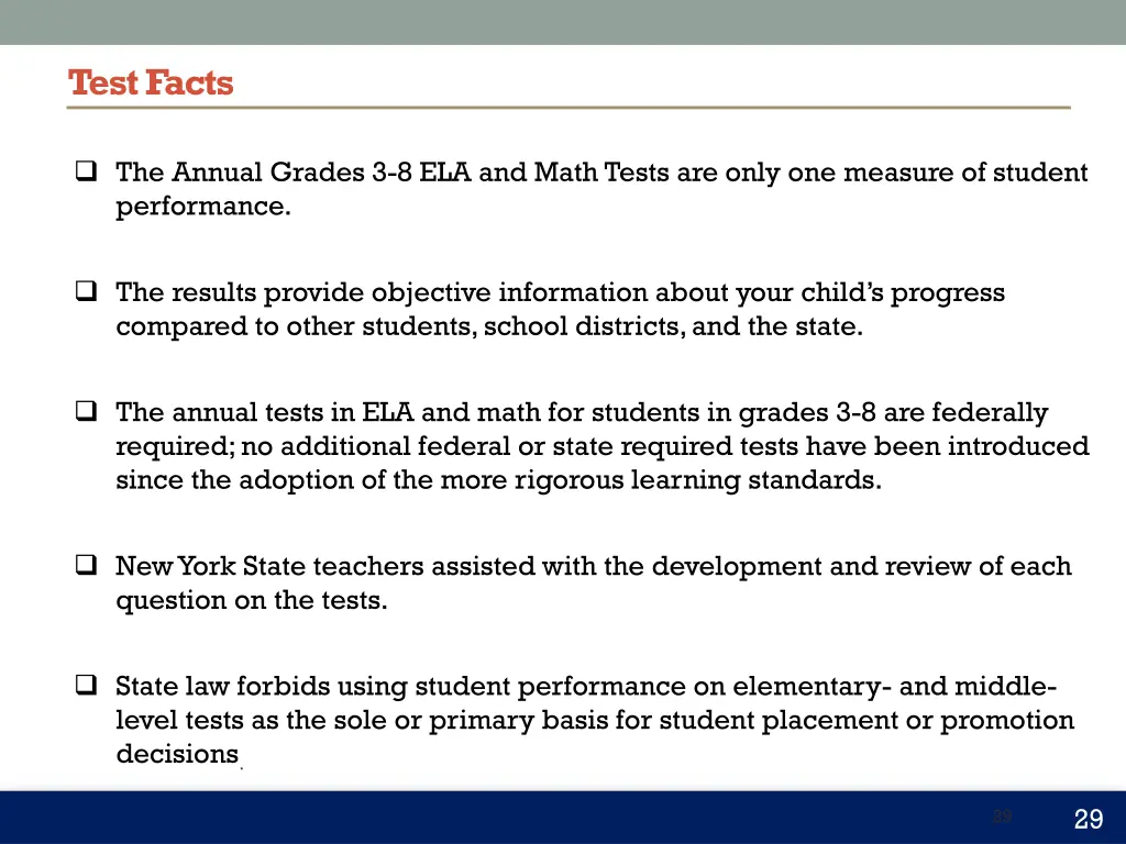 test facts