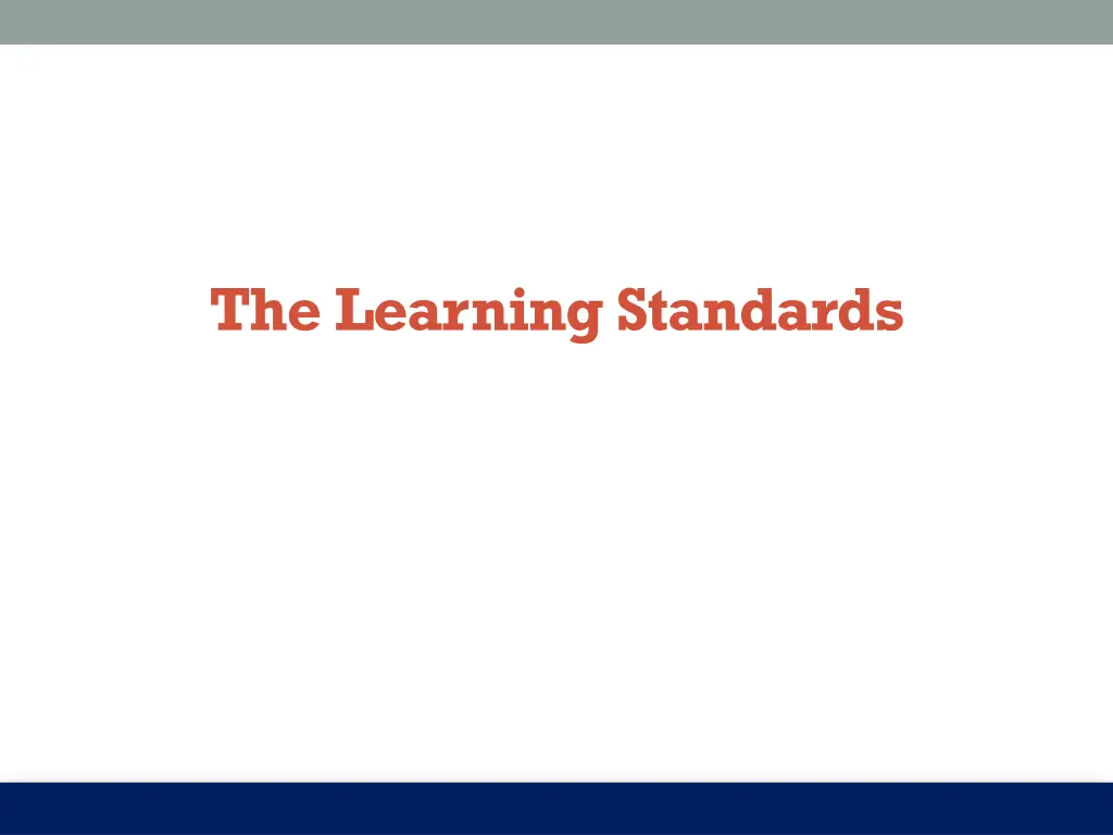 the learning standards