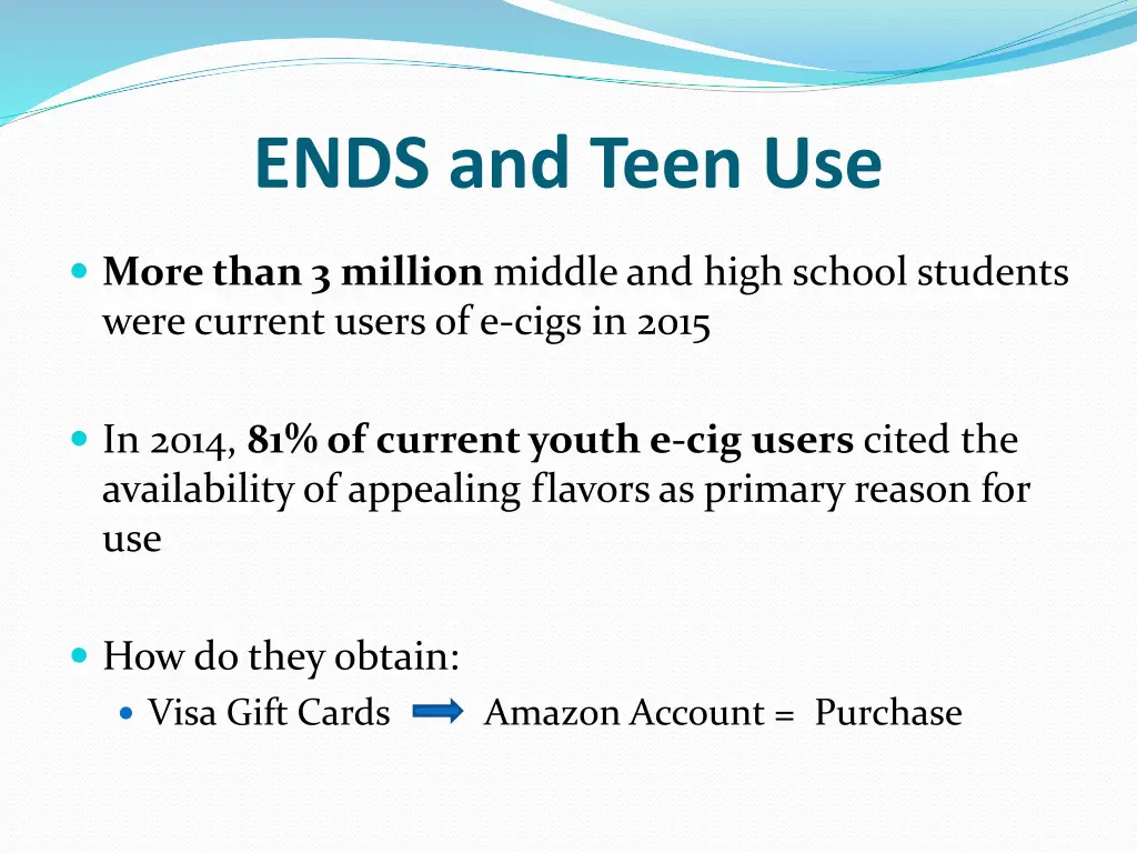 ends and teen use