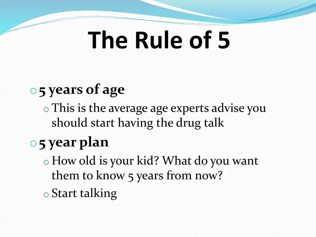 the rule of 5