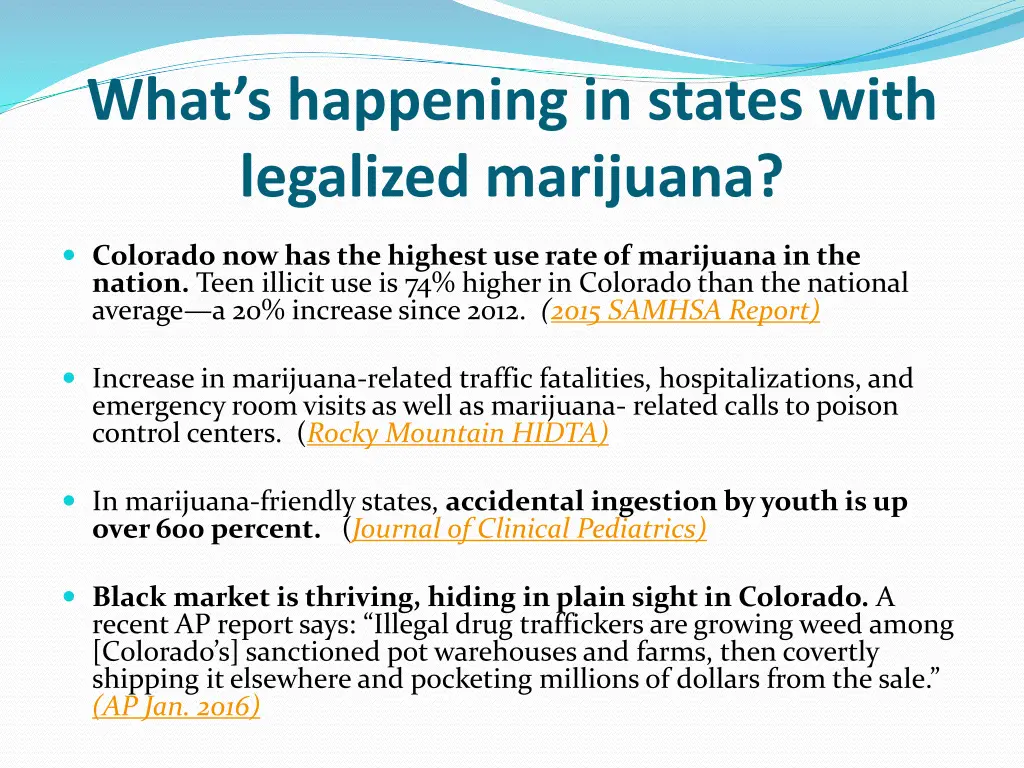 what s happening in states with legalized