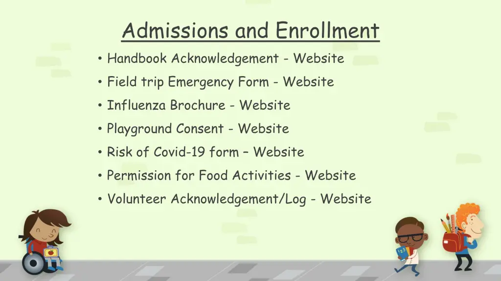 admissions and enrollment handbook