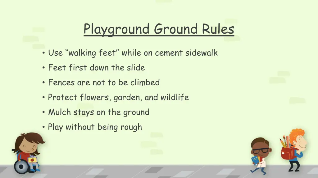 playground ground rules