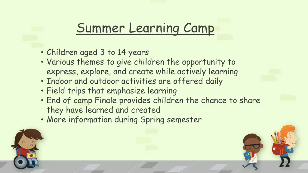 summer learning camp