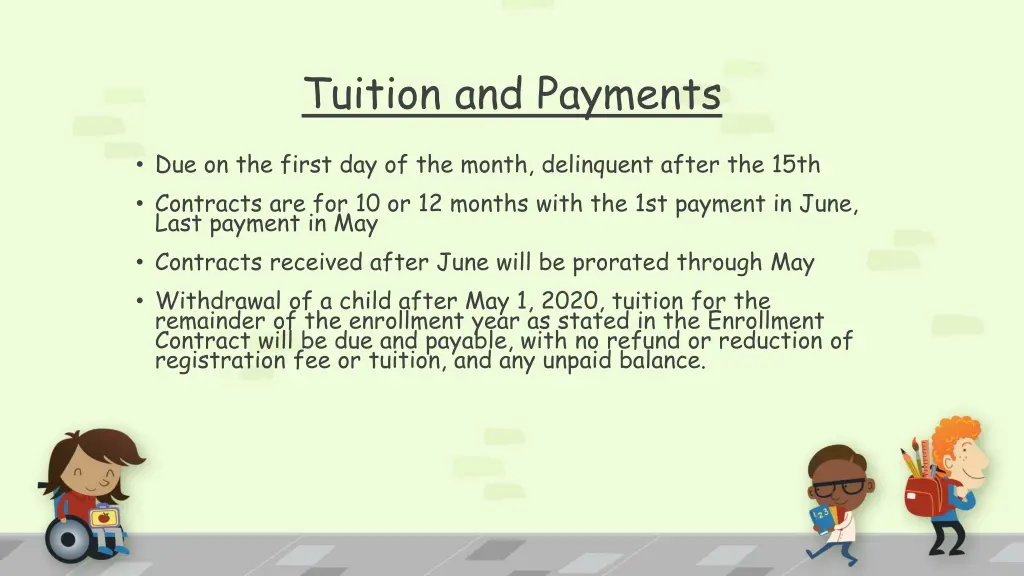 tuition and payments