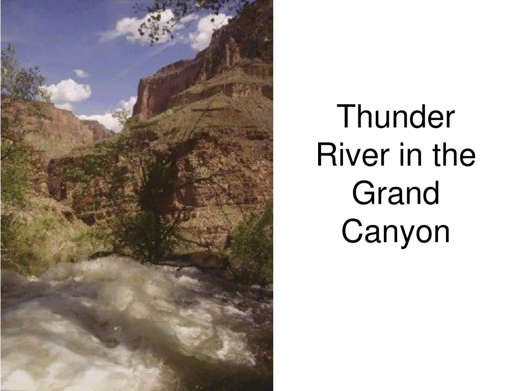 thunder river in the grand canyon