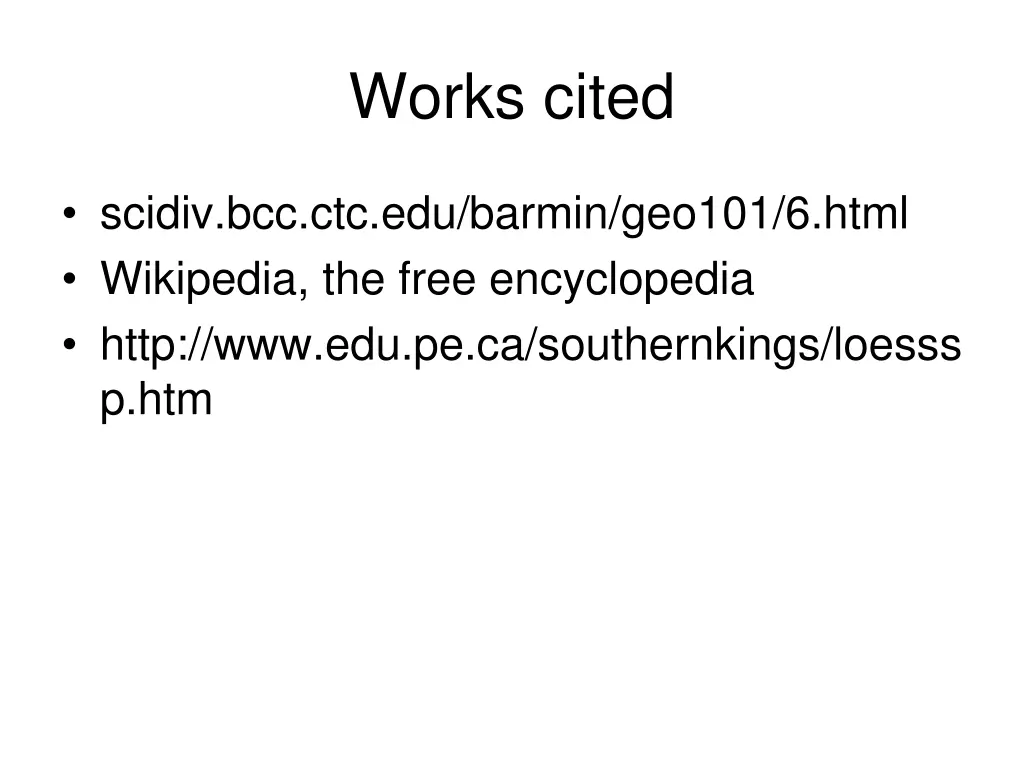 works cited