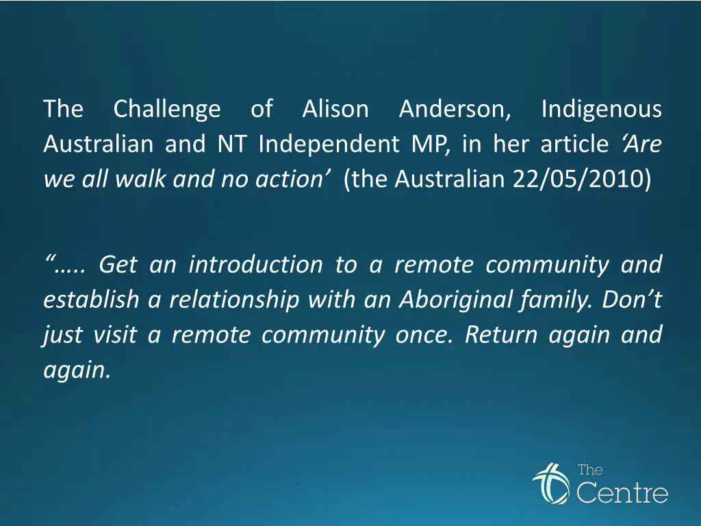 the challenge of alison anderson indigenous