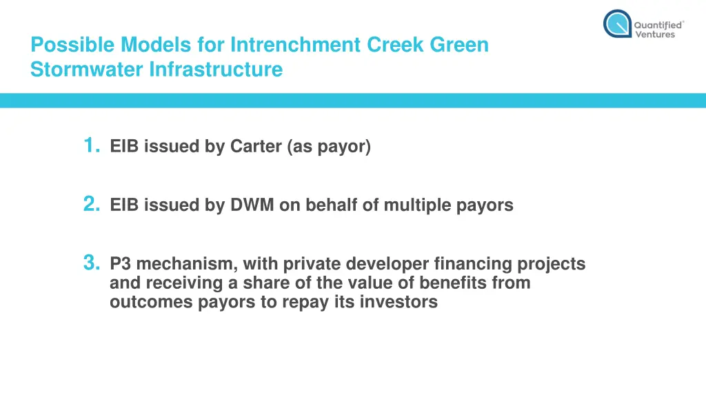 possible models for intrenchment creek green