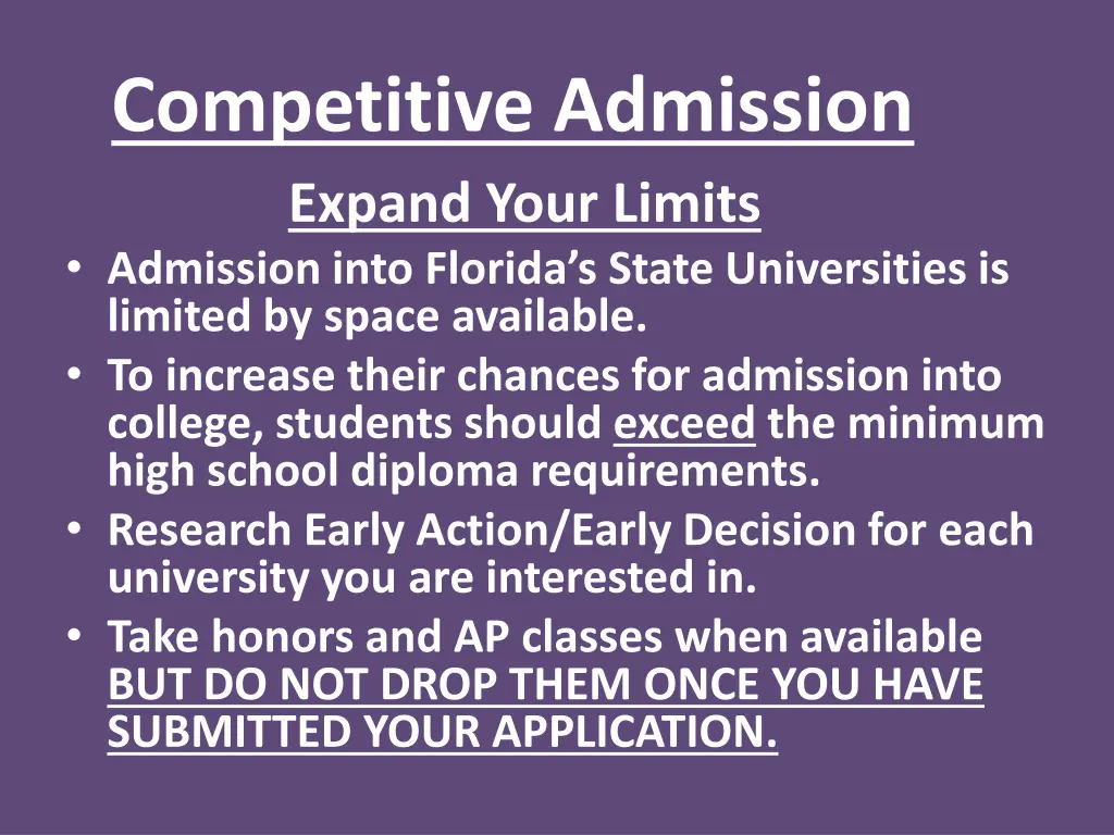 competitive admission expand your limits