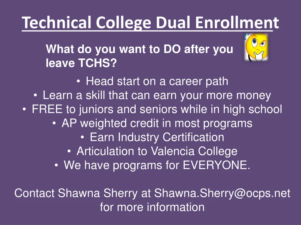 technical college dual enrollment