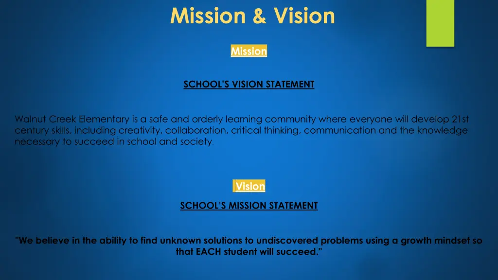 mission vision