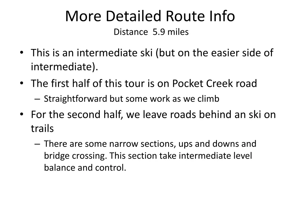 more detailed route info distance 5 9 miles