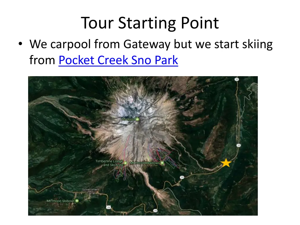 tour starting point we carpool from gateway