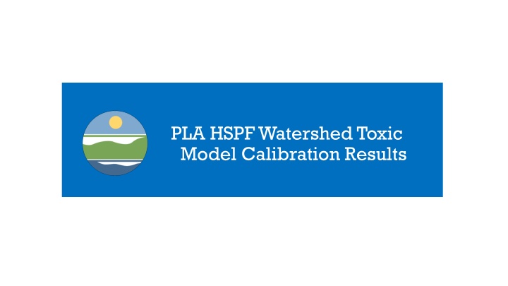 pla hspf watershed toxic model calibration results