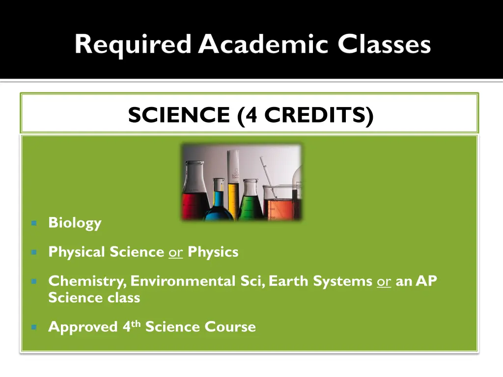 science 4 credits