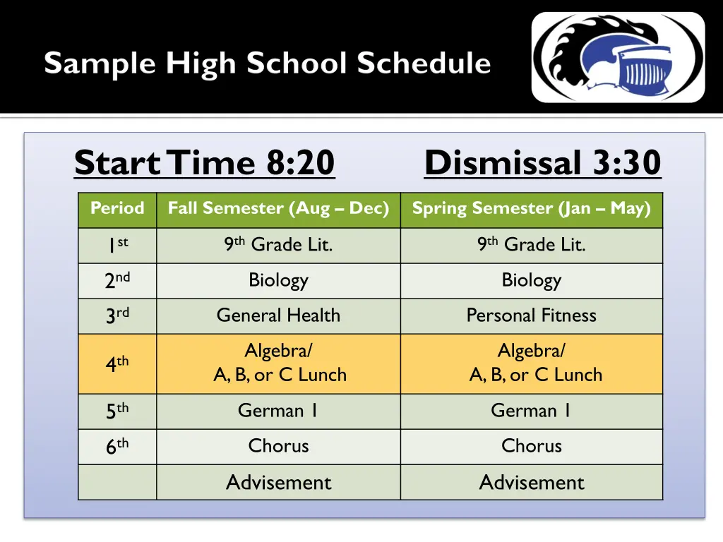 start time 8 20 dismissal 3 30