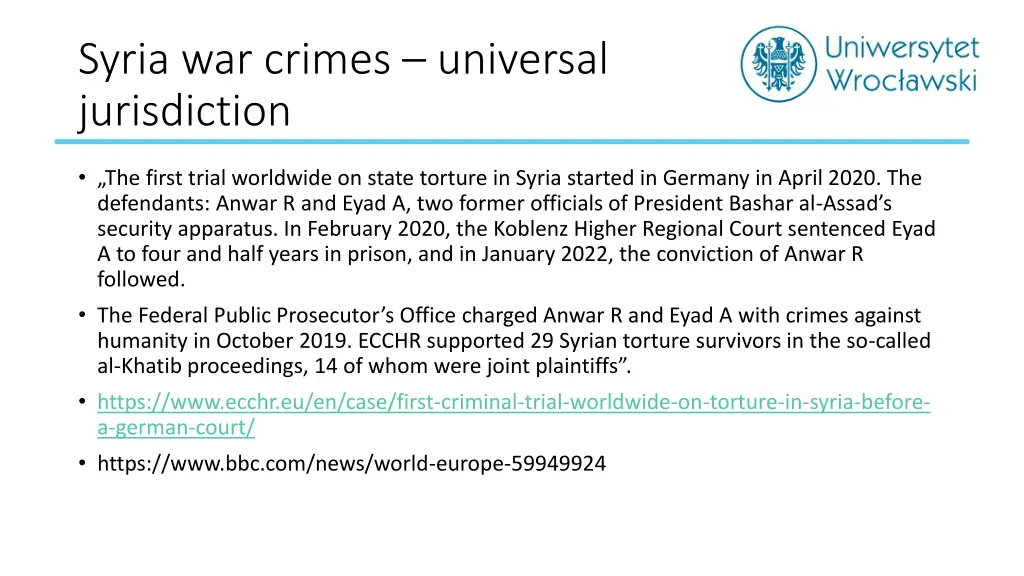 syria war crimes universal jurisdiction