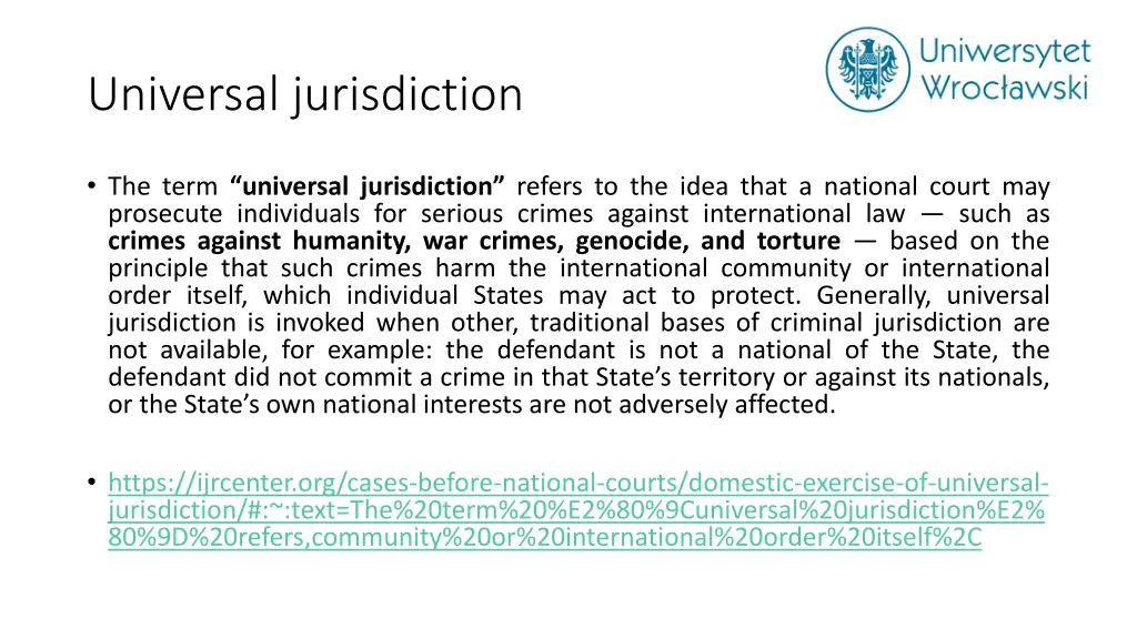 universal jurisdiction