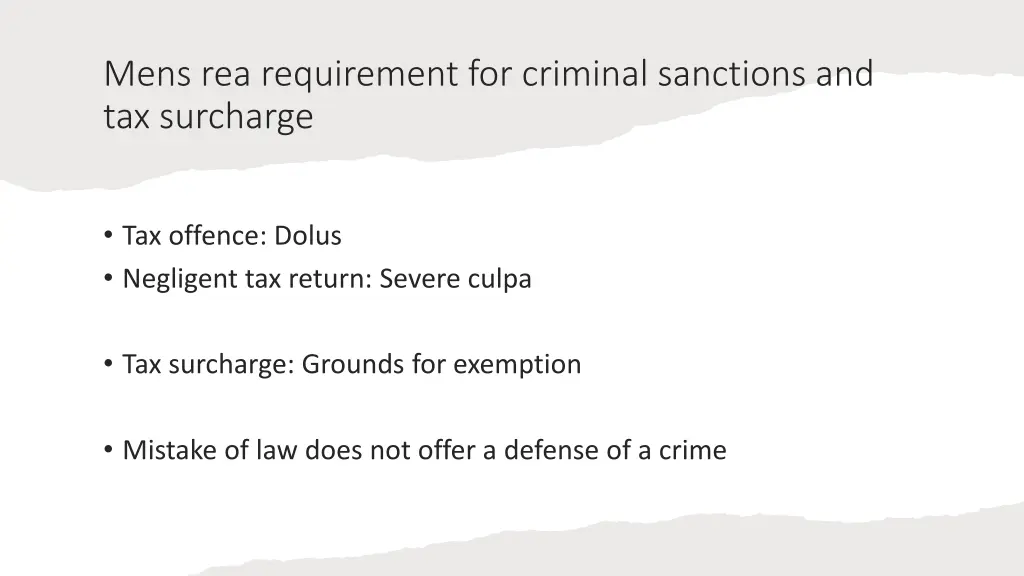 mens rea requirement for criminal sanctions