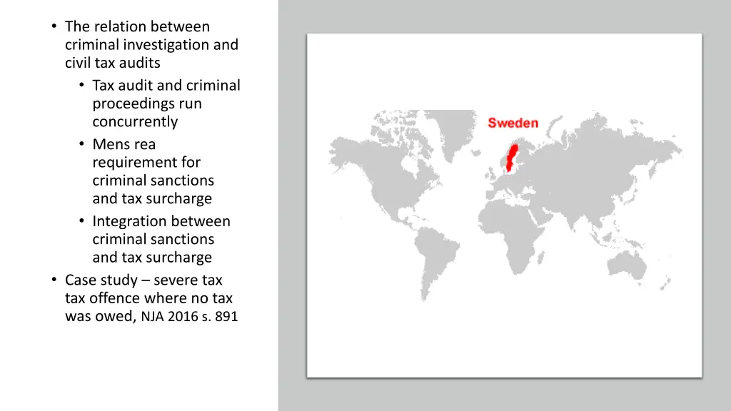 the relation between criminal investigation