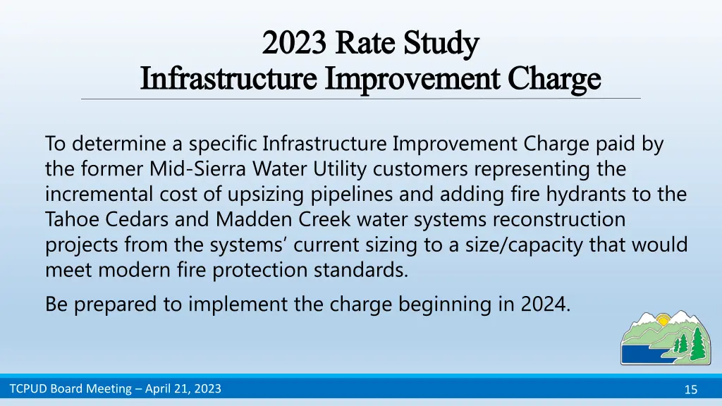 2023 rate study 2023 rate study