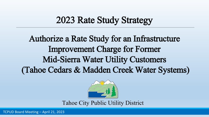 2023 rate study strategy 2023 rate study strategy