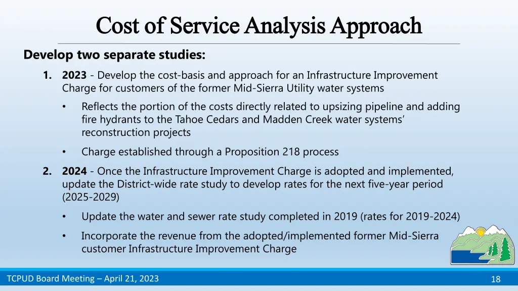 cost of service analysis approach cost of service