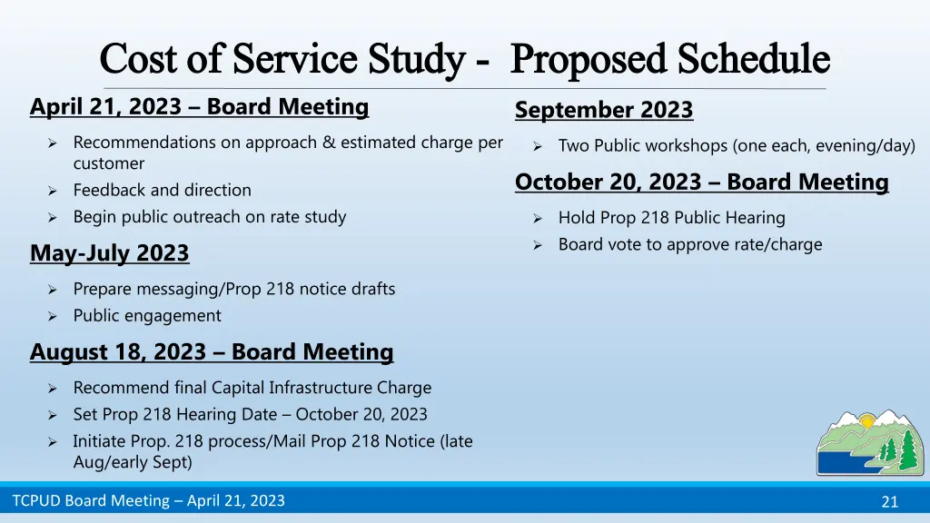 cost of service study cost of service study