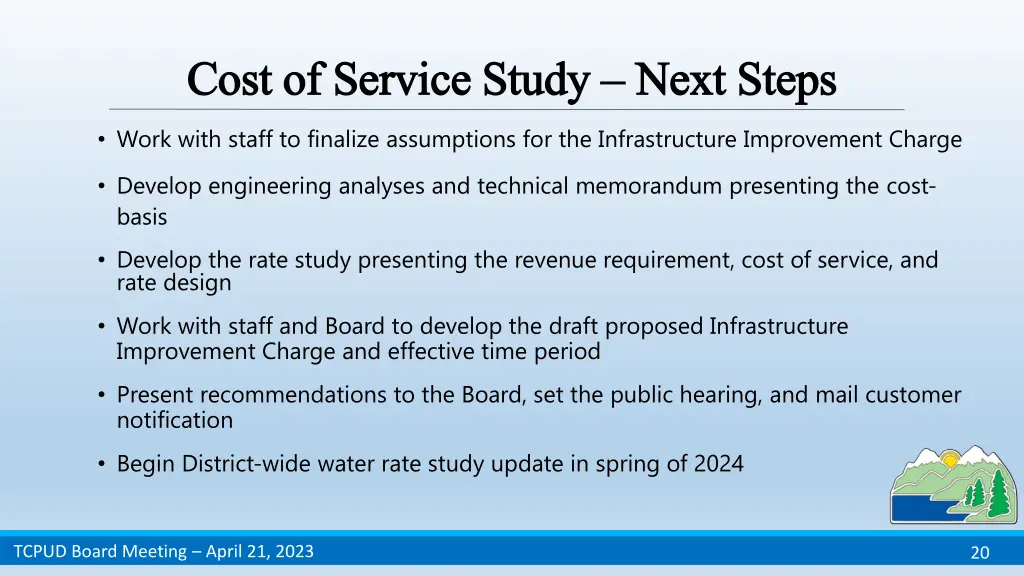 cost of service study cost of service study next