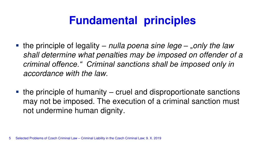 fundamental principles