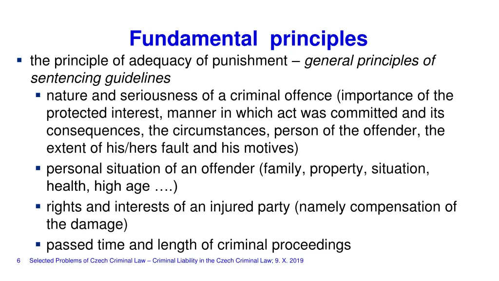 fundamental principles the principle of adequacy