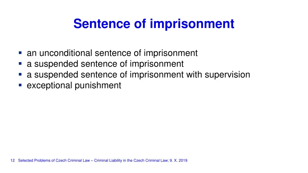 sentence of imprisonment