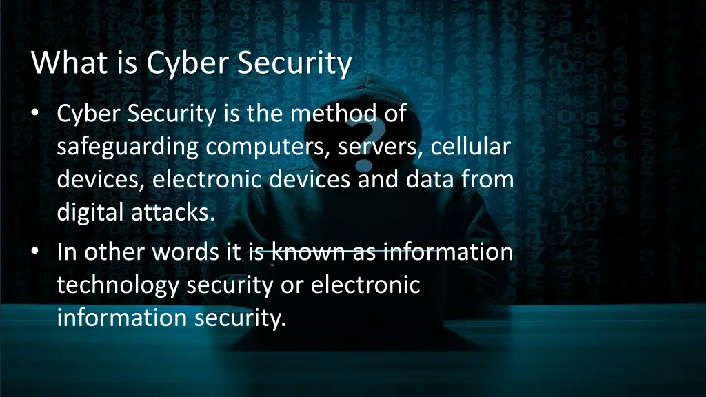 what is cyber security