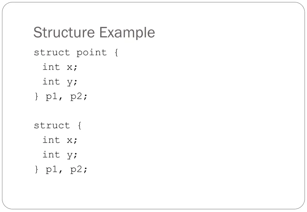 structure example