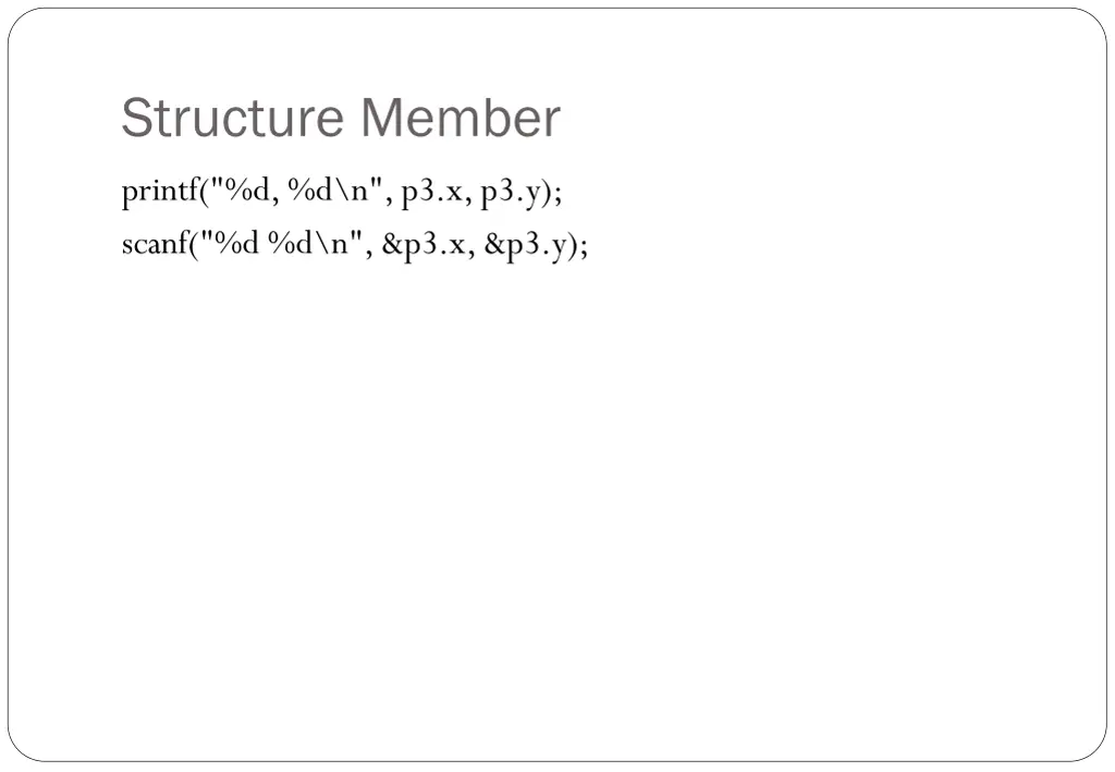 structure member