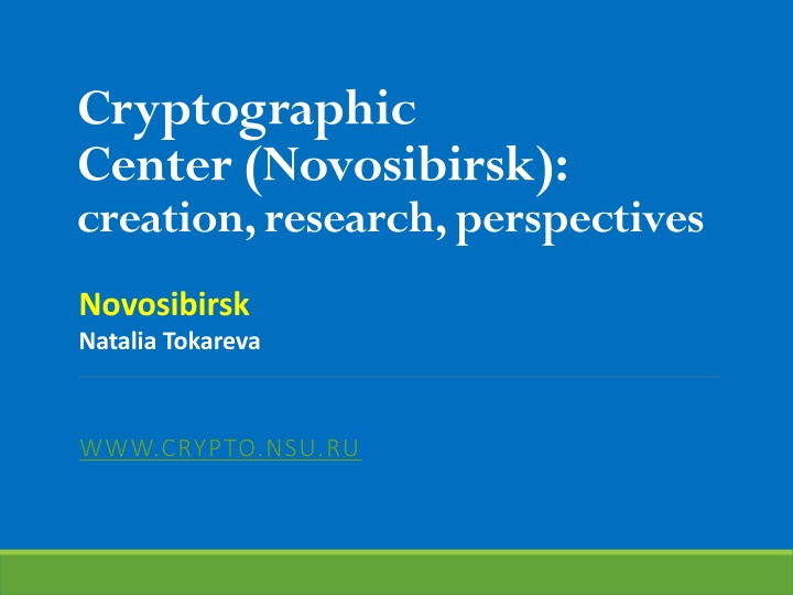 cryptographic center novosibirsk creation