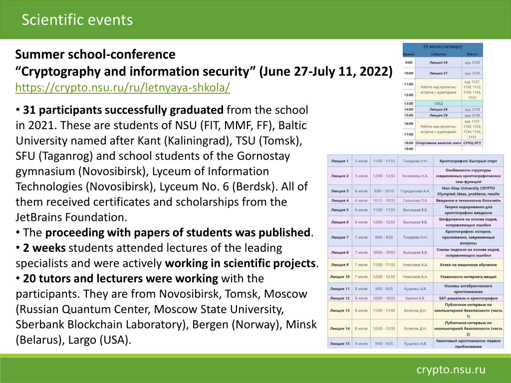 scientific events 5