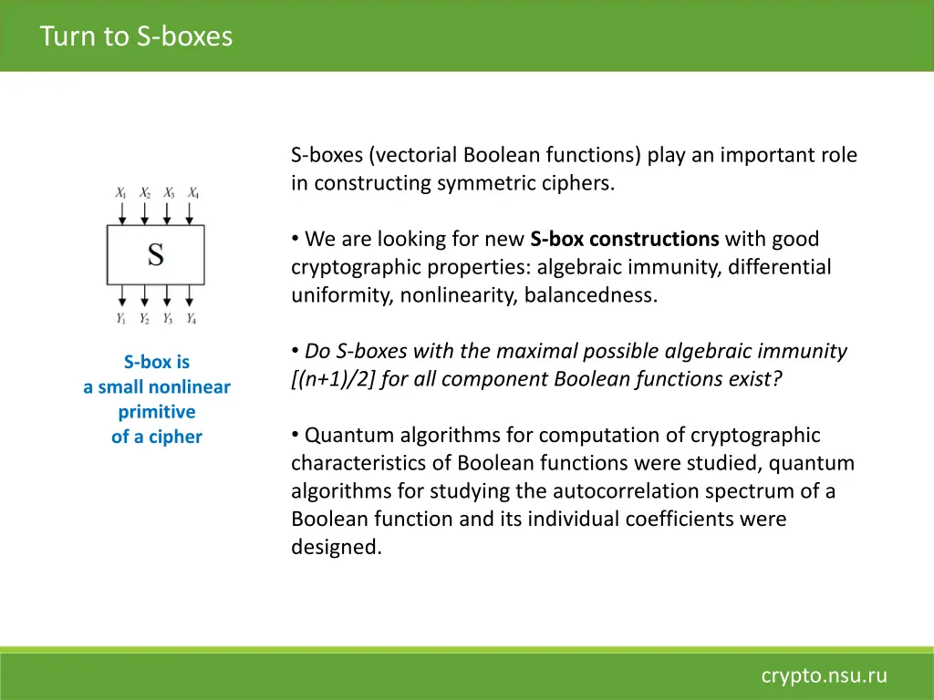 turn to s boxes