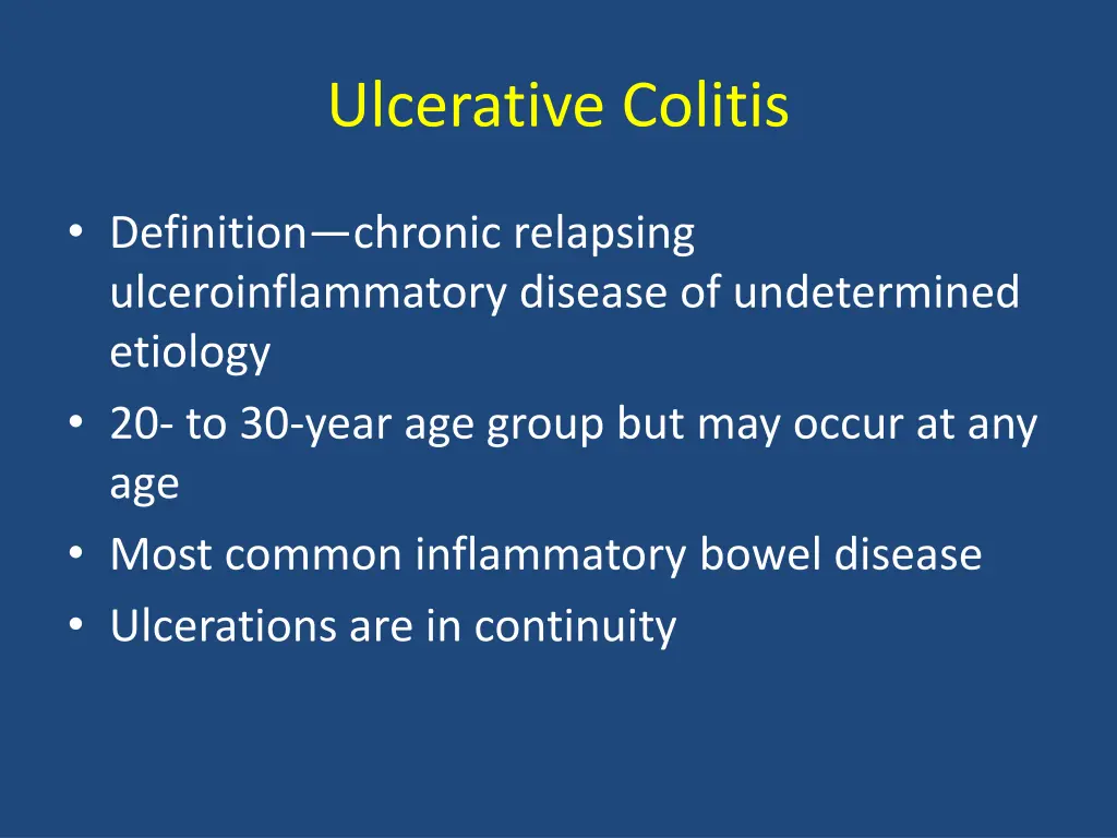 ulcerative colitis