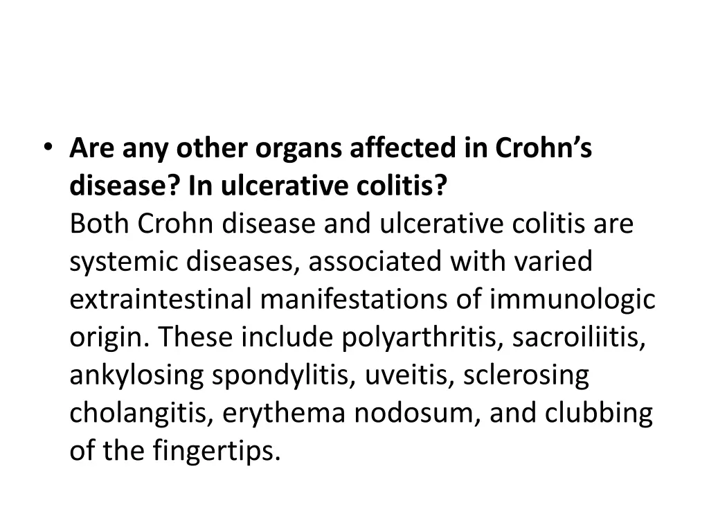 are any other organs affected in crohn s disease