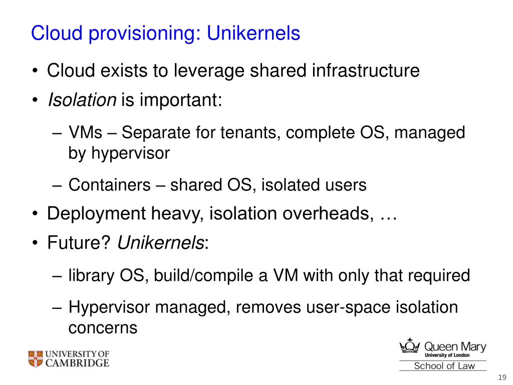 cloud provisioning unikernels