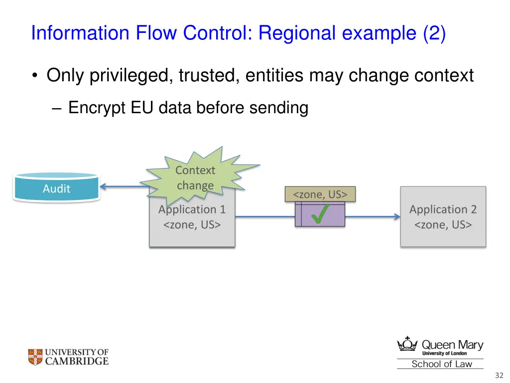 information flow control regional example 2