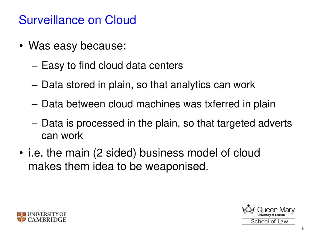 surveillance on cloud