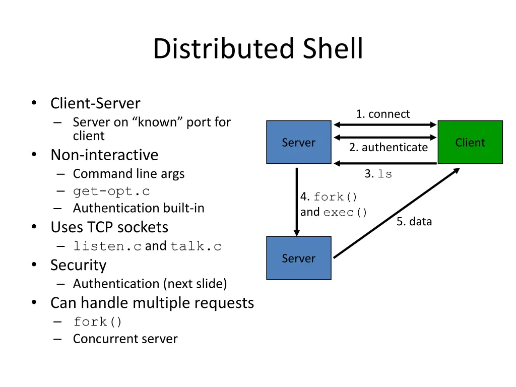 distributed shell